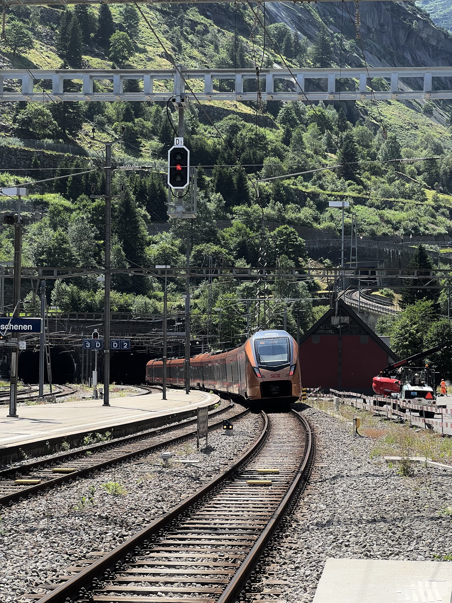 Göschenen – Kehrtunnel bei Wassen – Altdorf, mit dem Rad 🚲